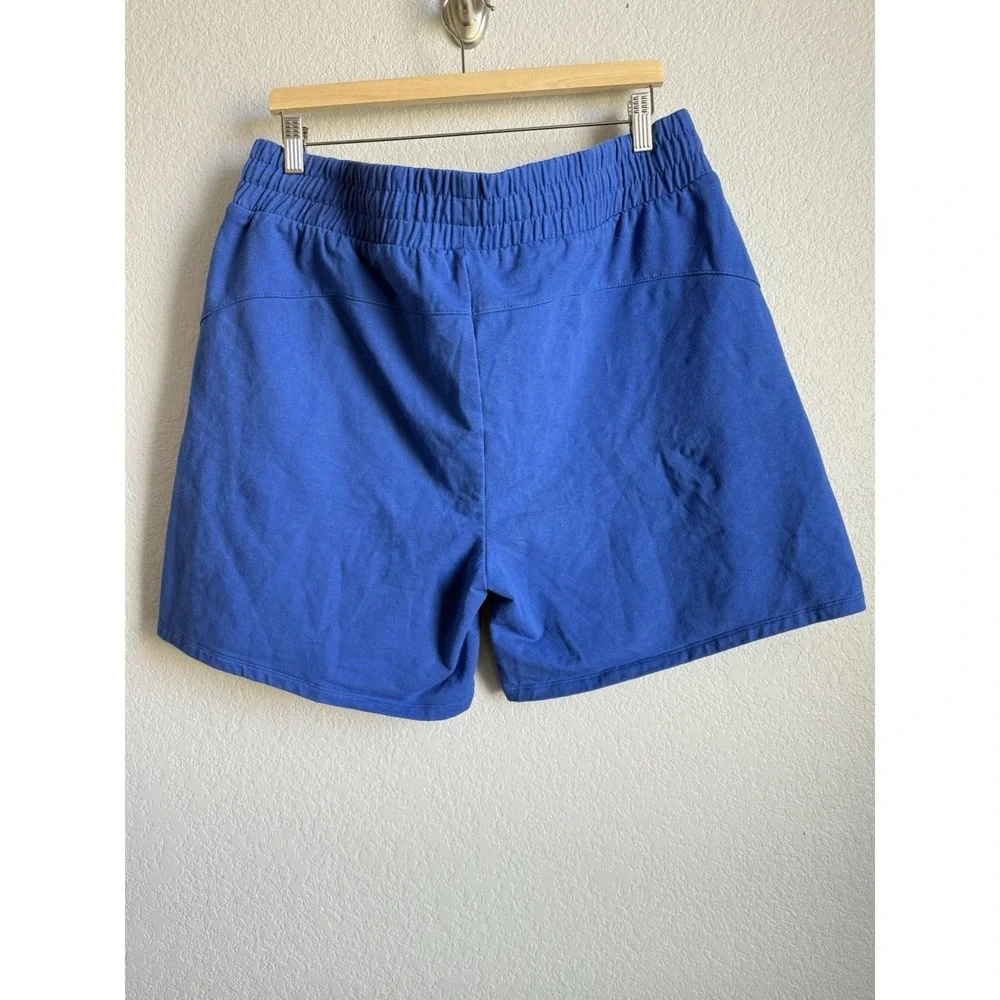 Crane Pull On Shorts Womens Size XL Blue Drawstring Waist Pockets Stretch Lounge